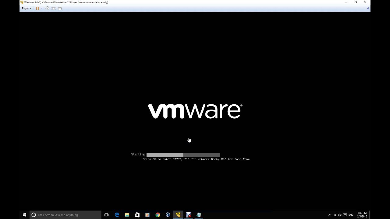 vmware player windows 98